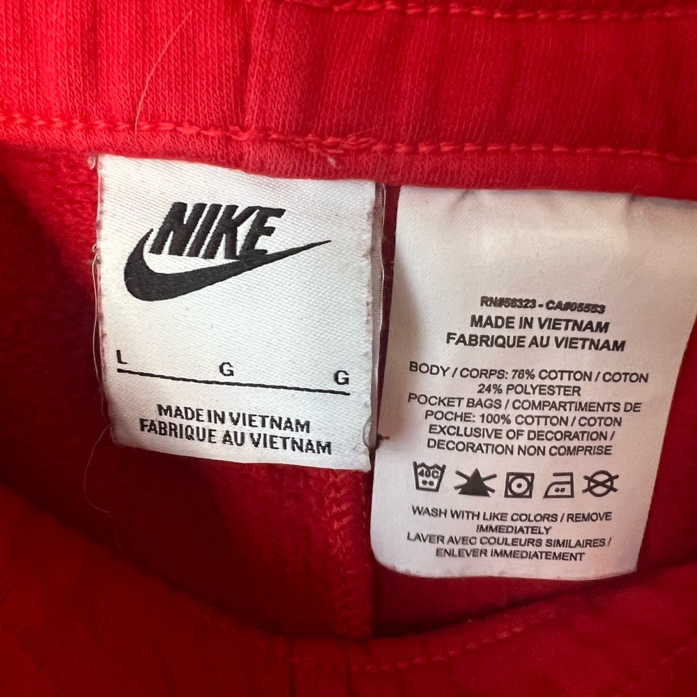 Nike Red Logo-Print Kids Pull-On Shorts - Picture 4 of 6